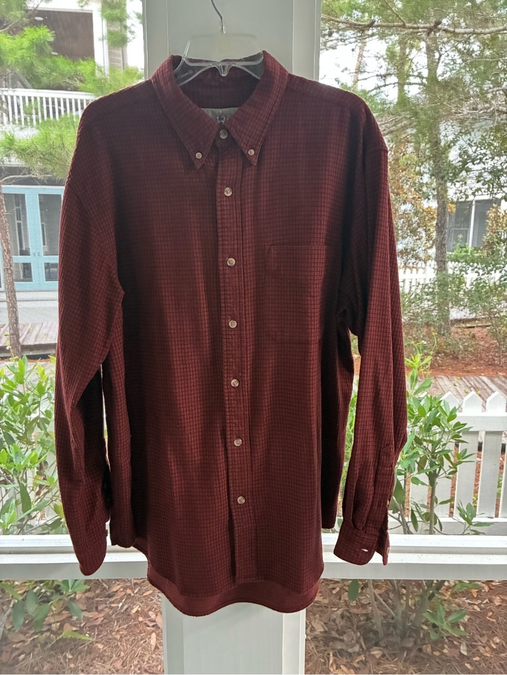 The Territory Ahead Men's Button-Down Shirt in Deep Burgundy